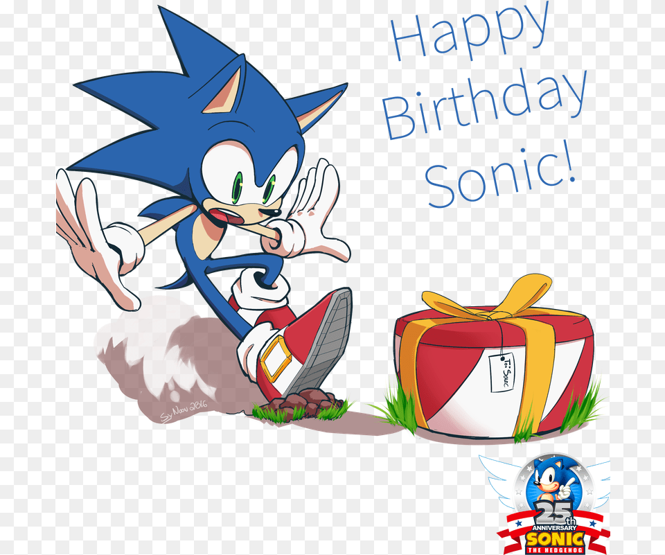 Happy Birthday Sonic Happy 16th Birthday Sonic, Book, Comics, Publication, Baby Png