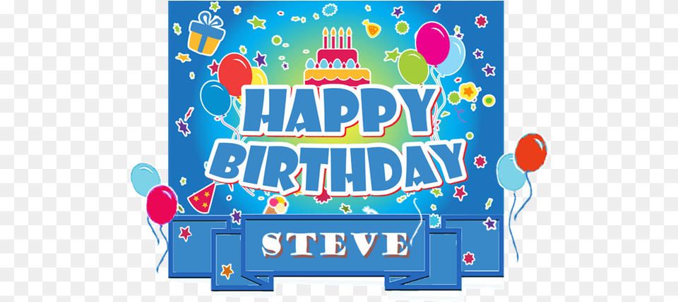 Happy Birthday Steve Happy Birthday Steve, People, Person, Birthday Cake, Cake Free Png