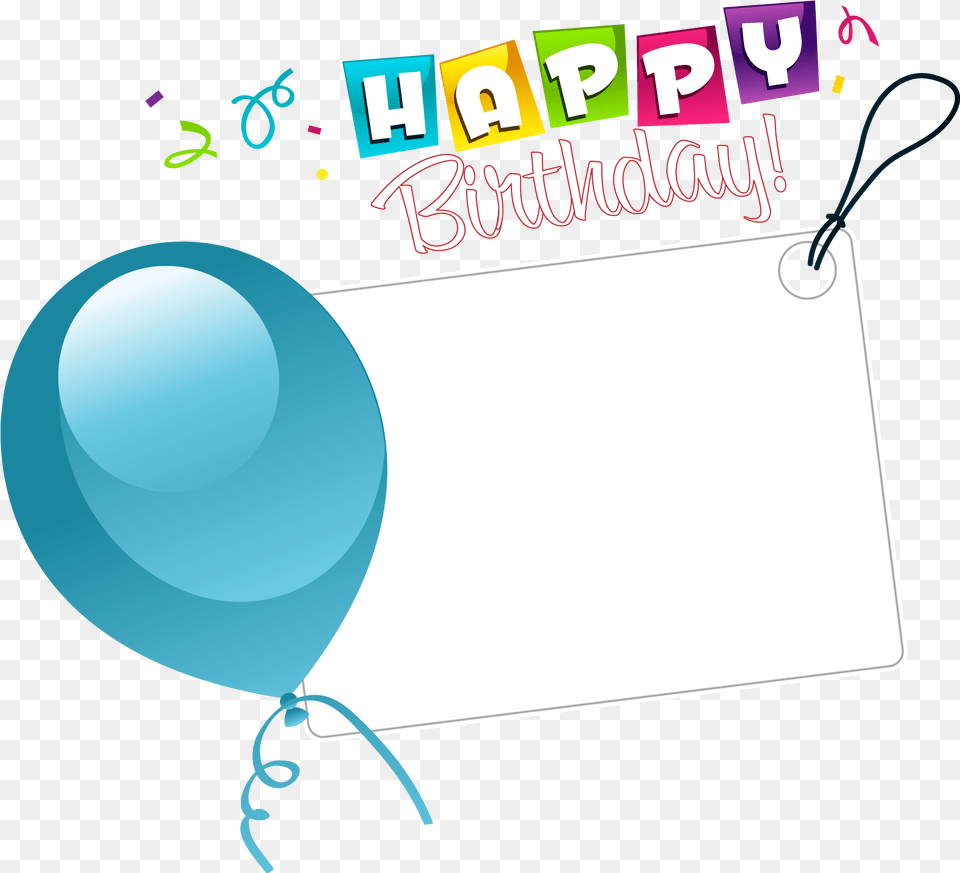Happy Birthday Sticker, Balloon, Sphere, Text Free Png