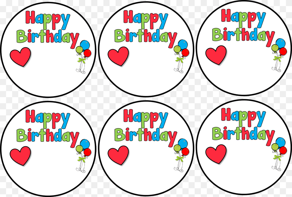 Happy Birthday Sticker Template, Text, Symbol Free Transparent Png