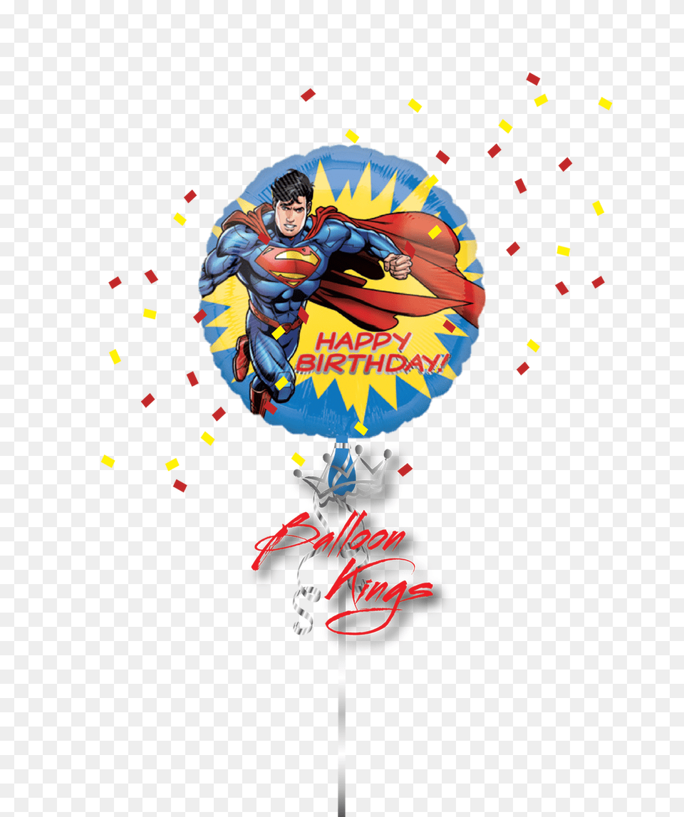 Happy Birthday Superman Happy Birthday Super Hero, Person, Book, Comics, Publication Free Png