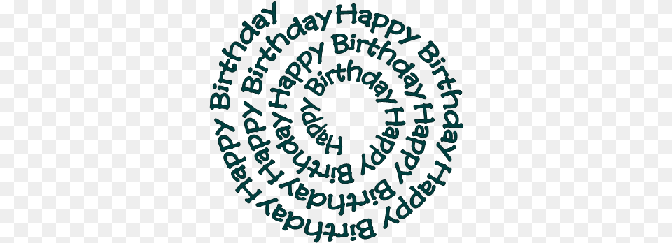 Happy Birthday Swirl Happy Birthday Triplets Card, Spiral, Blackboard, Coil, Text Png