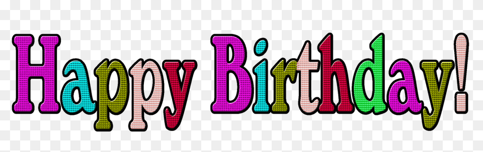 Happy Birthday Text Light Free Png Download