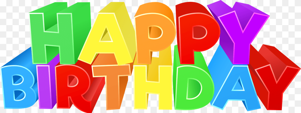 Happy Birthday Text, Art, Graphics Free Png Download