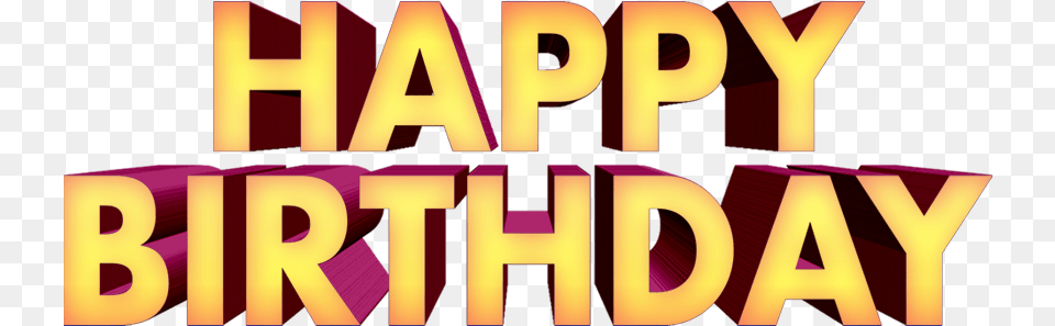 Happy Birthday Text 3d Free Downloads Poster, Lighting Png Image