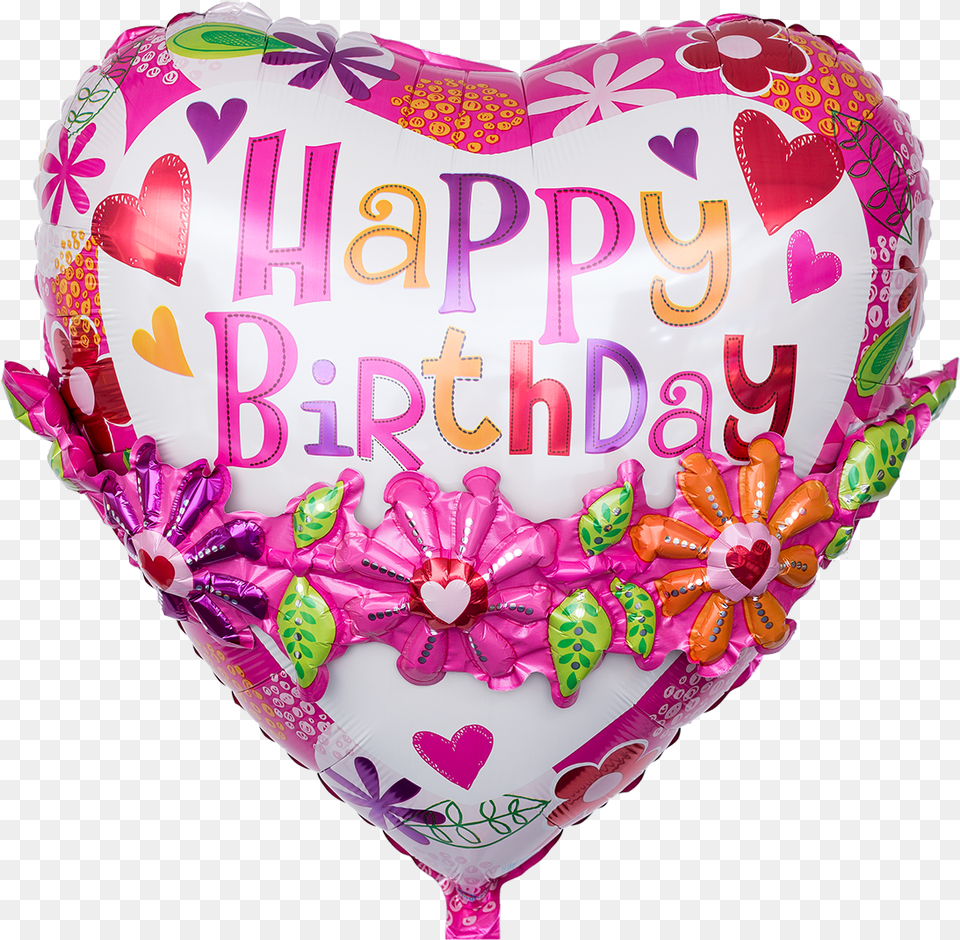 Happy Birthday Text 3d Giftsforsubs Balloon, Birthday Cake, Cake, Cream, Dessert Free Transparent Png