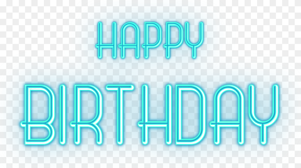 Happy Birthday Text Blue Free Png Download