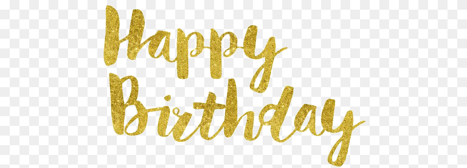 Happy Birthday Text Download Gold Foil Happy Birthday Png Image