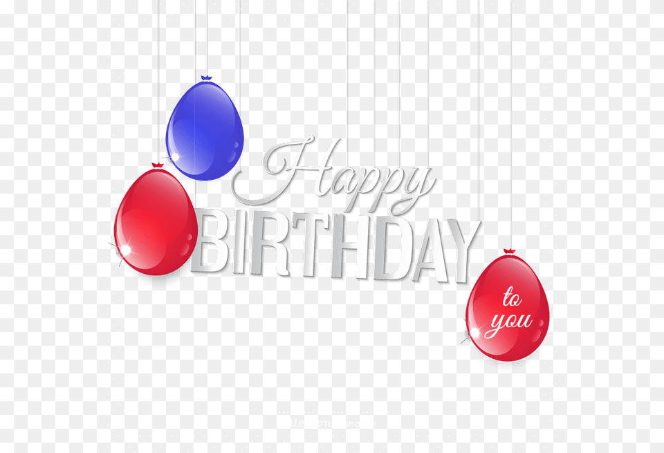 Happy Birthday Text Graphic Design, Advertisement, Poster, Sphere, Balloon Free Transparent Png