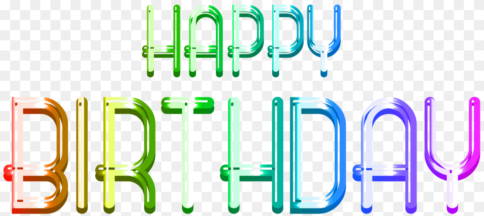 Happy Birthday Text Transparent, Art, Graphics, Light Png Image