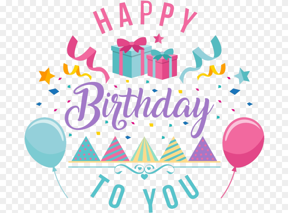 Happy Birthday Text Transparent Images Real New Year, Person, People, Food, Dessert Free Png