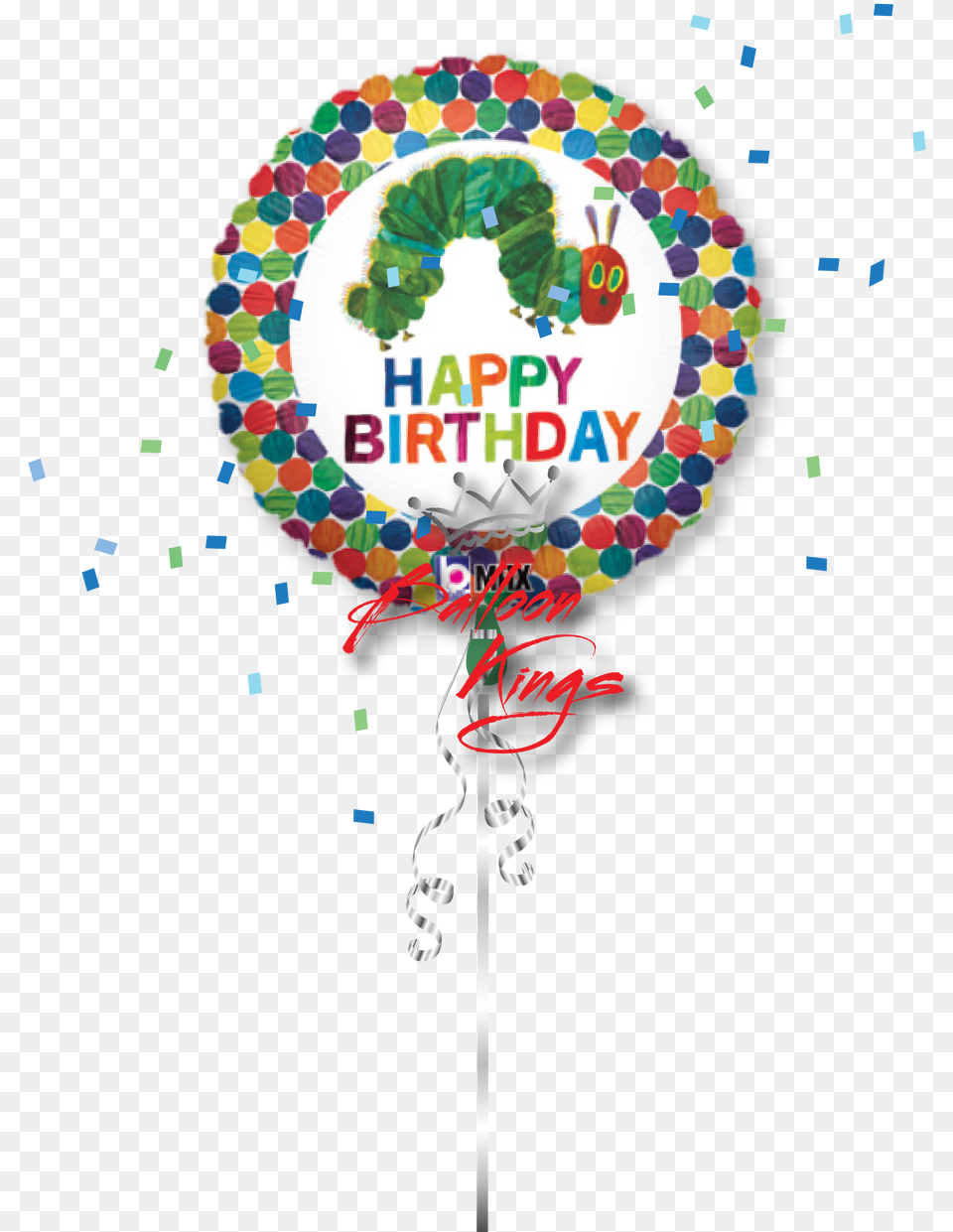 Happy Birthday The Very Hungry Caterpillar Happy Birthday Very Hungry Caterpillar, Balloon, Food, Sweets Png Image