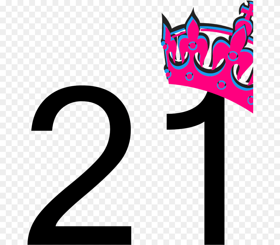 Happy Birthday To Me 24 Pink Tilted Tiara And Number 22, Accessories, Jewelry, Crown Png