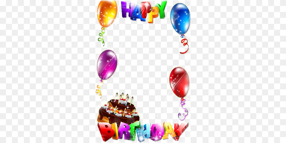 Happy Birthday To You Birthday Photo Frame Balloon, People, Person, Birthday Cake Free Png Download