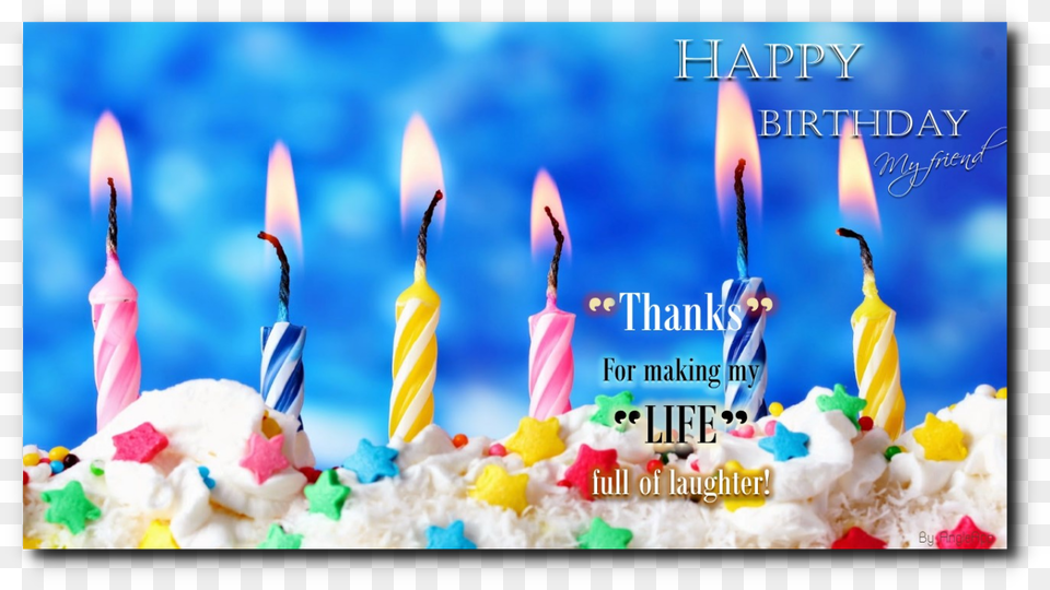 Happy Birthday To You Candle, Birthday Cake, Cake, Cream, Dessert Free Png Download