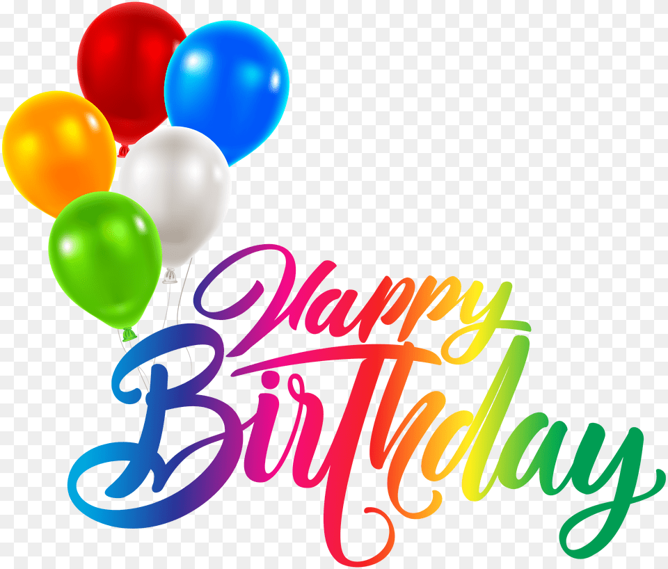 Happy Birthday Transparent Clip, Balloon Free Png Download