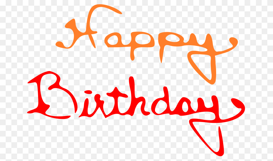 Happy Birthday Transparent Images, Text, Handwriting Free Png