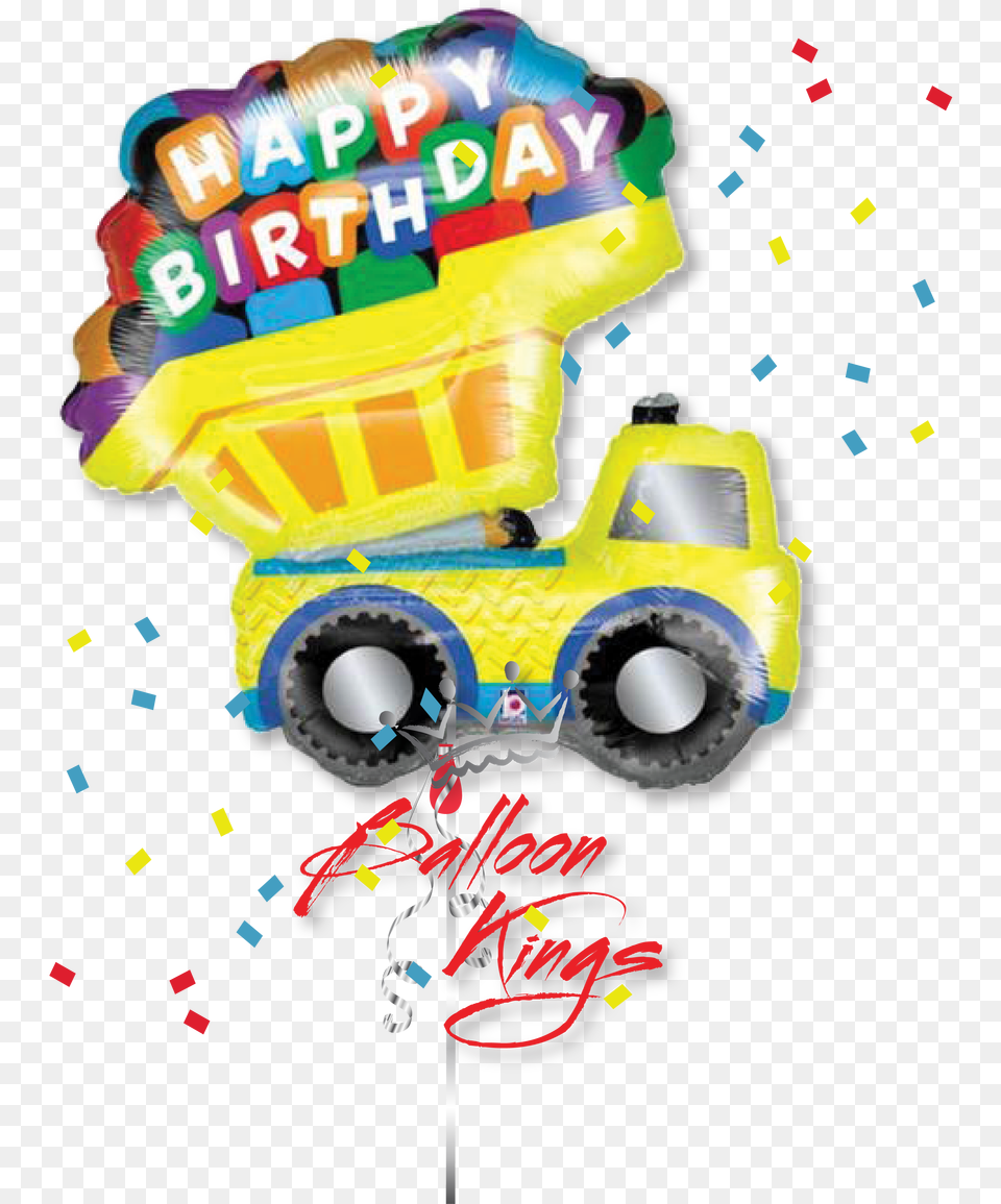 Happy Birthday Truck Happy Birthday Garbage Truck, Pinata, Toy, Bulldozer, Machine Png Image