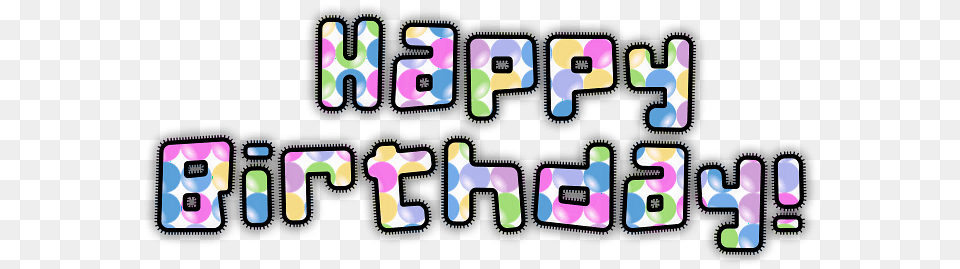 Happy Birthday Typography, Text Free Png Download