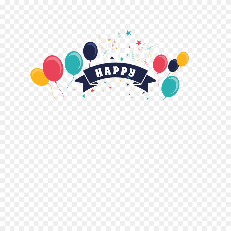 Happy Birthday Vector Happy Birthday Download Happy Birthday Vector, Balloon, Logo, Food, Sweets Png