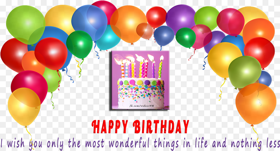 Happy Birthday Wishes Image Background Birthday Balloons, Balloon, People, Person, Cream Free Transparent Png