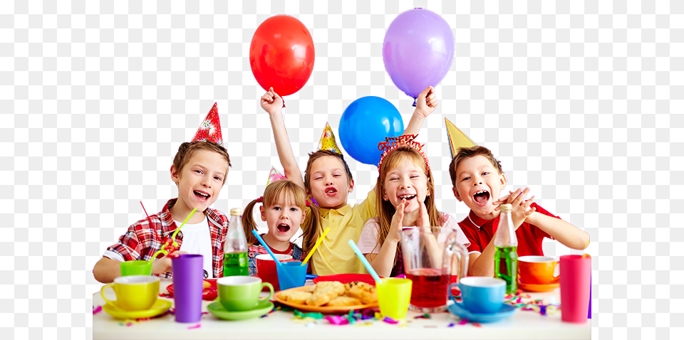 Happy Birthday With People Kids Birthday Party, Person, Hat, Clothing, Cup Free Transparent Png