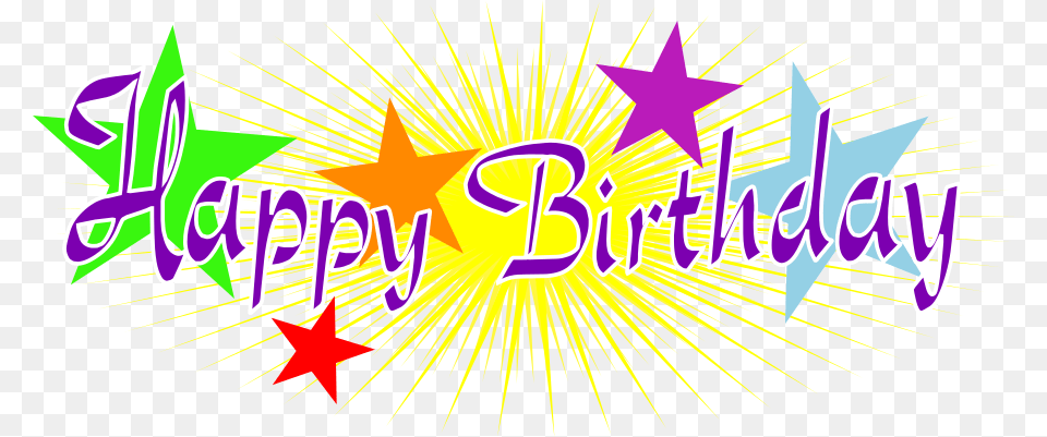 Happy Birthday With Stars Throw Blanket, Light, Art Free Png