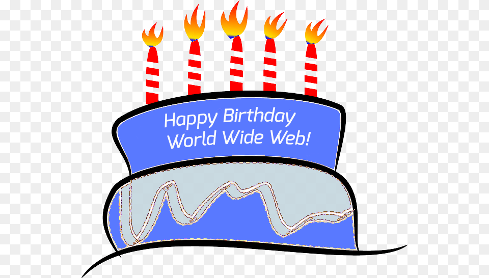 Happy Birthday World Wide Web, Clothing, Hat, Birthday Cake, Cake Free Png Download