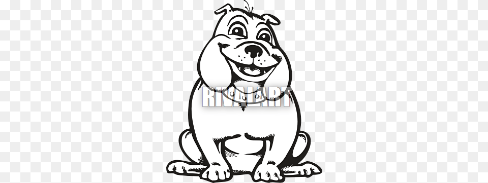 Happy Bulldog Clipart, Snout, Stencil, Face, Head Free Png