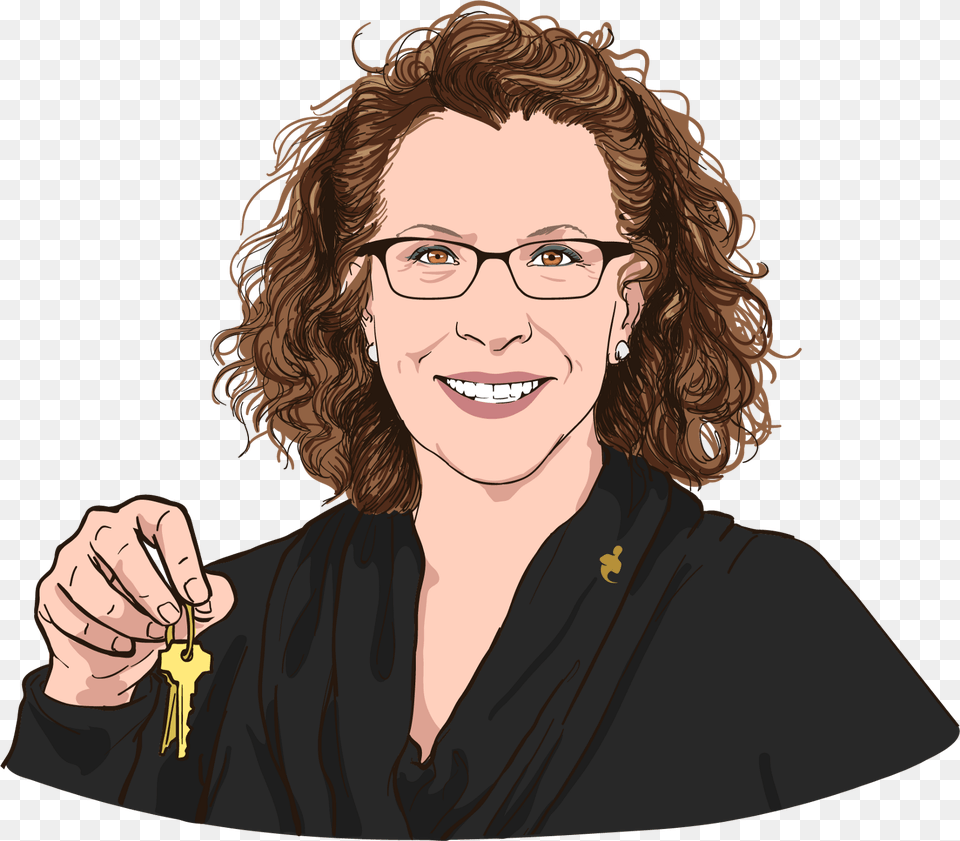 Happy Business Woman Cartoon, Portrait, Photography, Person, Head Free Transparent Png
