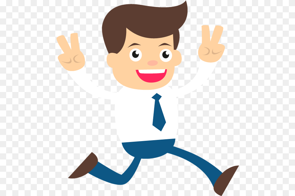 Happy Businessman Hands Raised Up, Accessories, Formal Wear, Tie, Baby Free Png Download