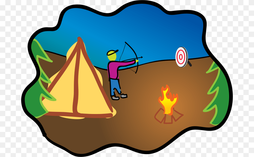 Happy Camping Archery, Bow, Sport, Weapon, Archer Free Png Download