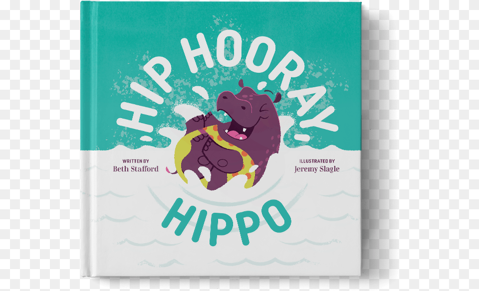 Happy Cargo Books Hippopotamus, Advertisement, Poster, Animal, Bear Png Image