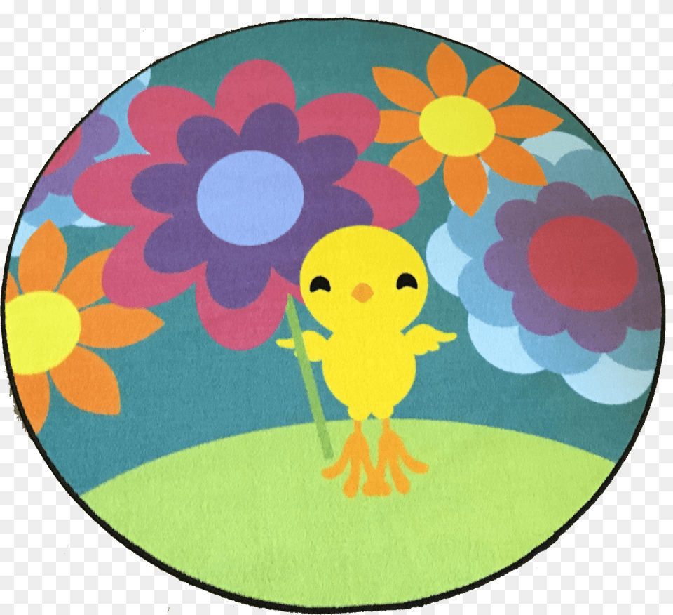 Happy Chick Spring Rug Carpet Free Transparent Png