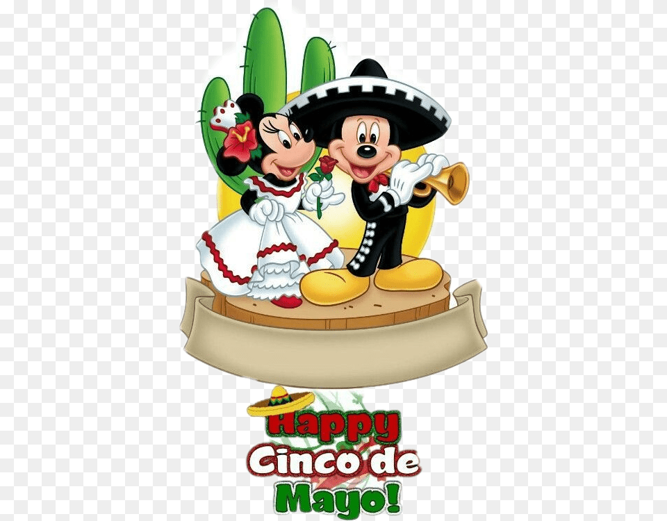 Happy Cinco De Mayo Disney, Birthday Cake, Cake, Cream, Dessert Free Png Download