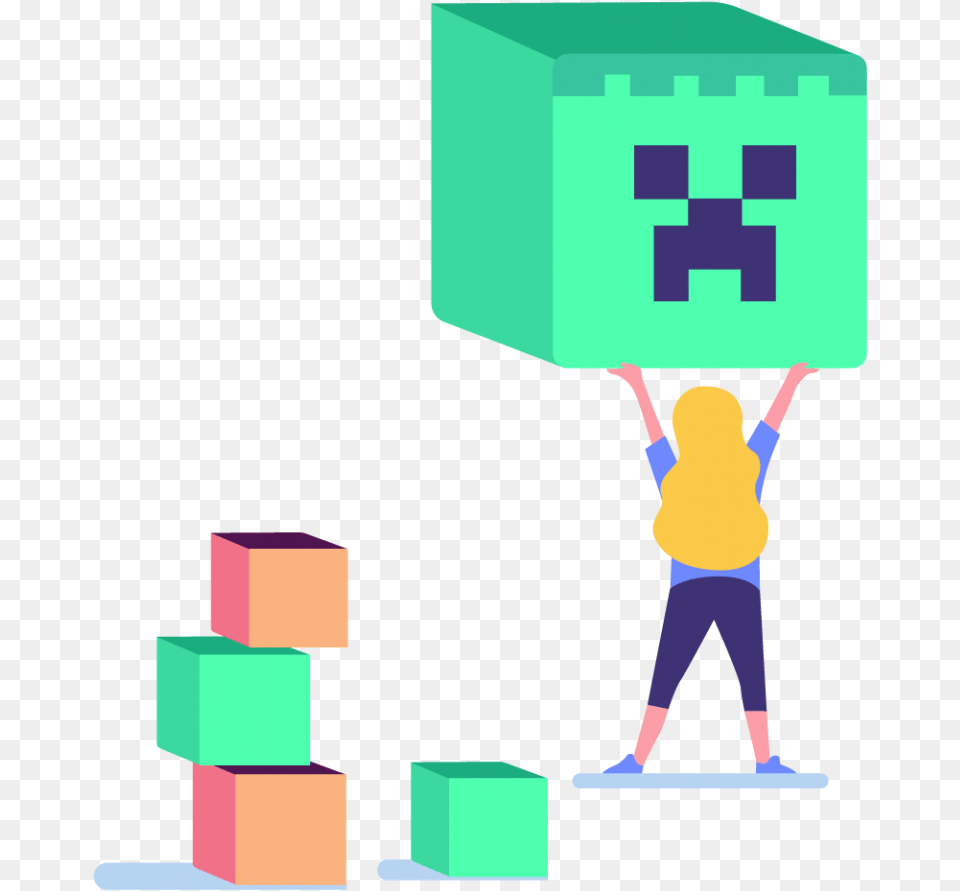 Happy Code Minecraft, Person Free Png