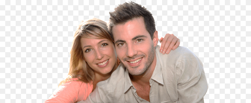 Happy Couple After He Got A Neograft Hair Transplant Hair Transplantation, Smile, Person, Head, Face Png