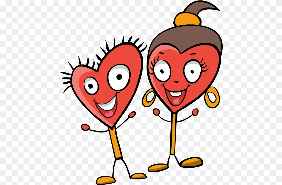 Happy Couple Clip Art Valentines Day Girl Boy Happy Love Cartoon Couple, Face, Head, Person, Heart Free Png Download