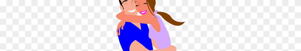 Happy Couple Clipart Cartoon Happy Couple Characters Husband Wife, Baby, Person, Hugging, Face Png