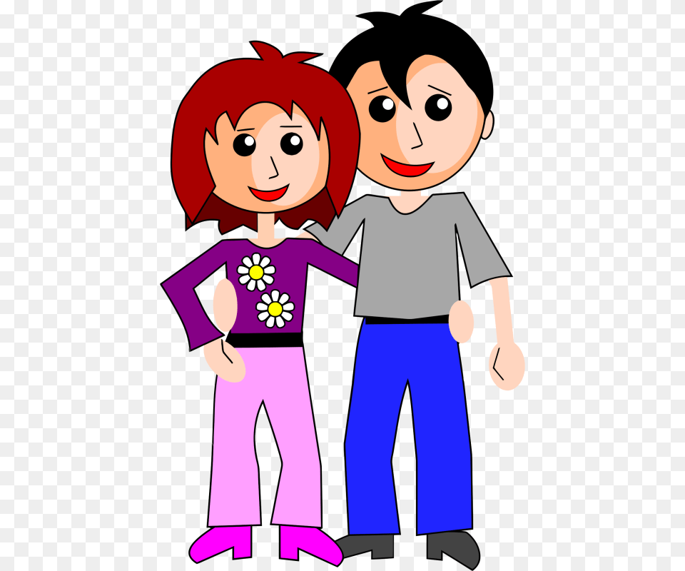 Happy Couple Clipart Desktop Backgrounds, Publication, Book, Comics, Person Png
