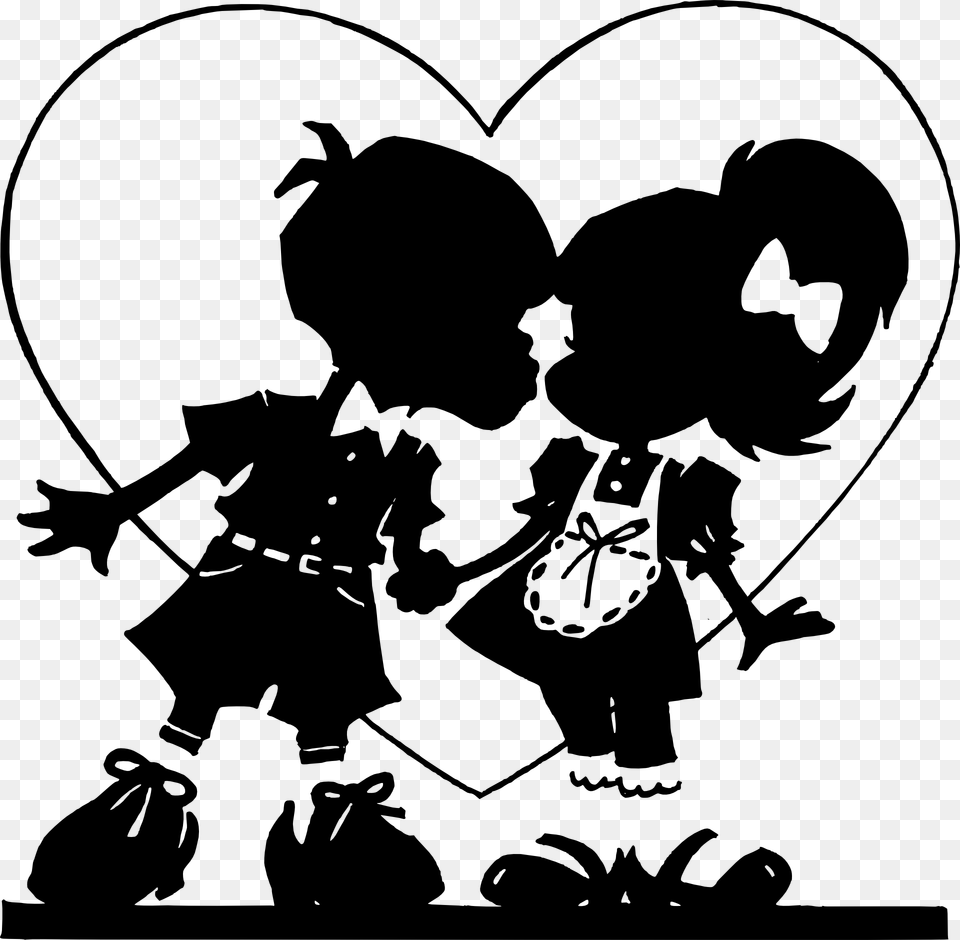 Happy Couple Valentine Art, Silhouette, Stencil, Baby, Person Free Transparent Png