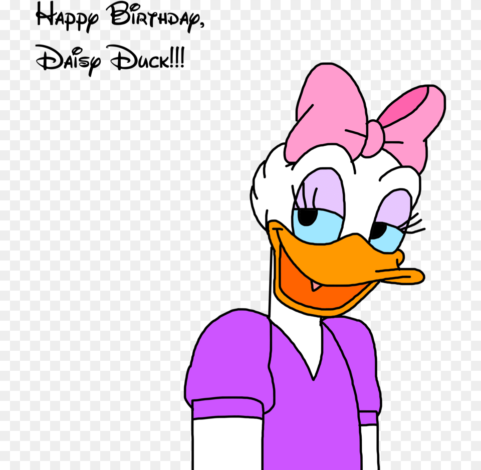 Happy Daisy Duck Happy Birthday Daisy Duck, Cartoon, Baby, Person, Head Free Png