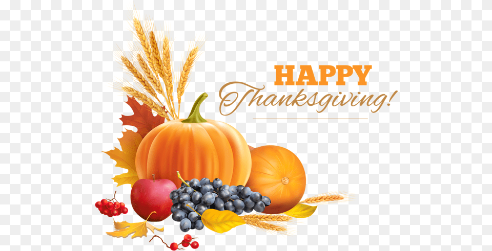 Happy Decor Clipart Image Sz H Thanksgiving Clipart Transparent Background, Plant, Produce, Food, Fruit Png