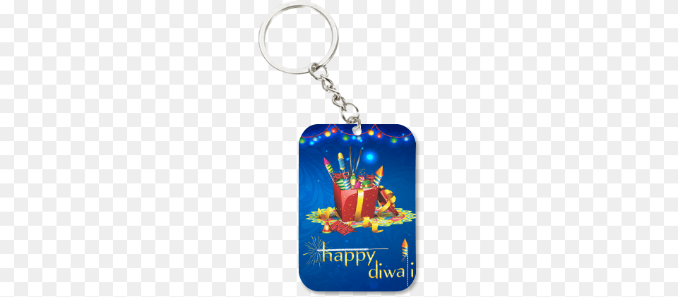 Happy Diwali Crackers Bucket Big Rectangle Key Chain Keychain, Accessories Free Png Download