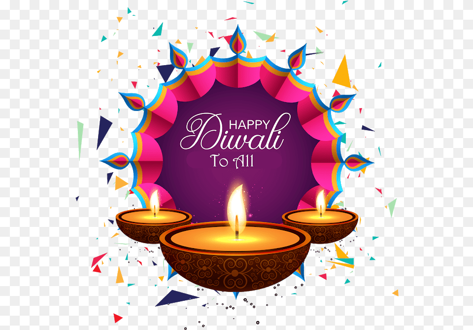 Happy Diwali Greetings 2019, Festival, Candle Free Png Download