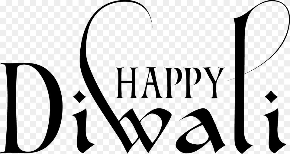 Happy Diwali Logo, Text, Stencil Free Transparent Png