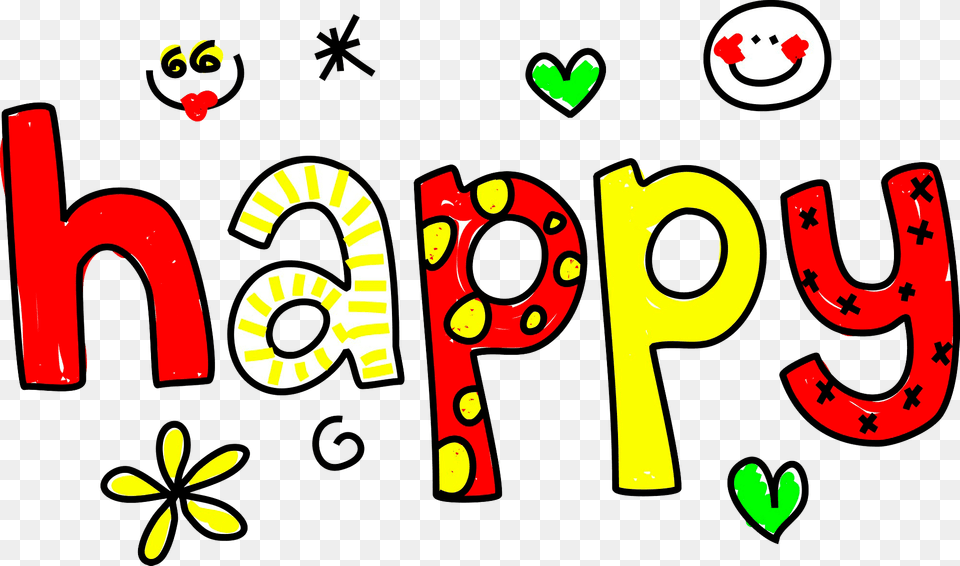 Happy Doodle Clipart, Number, Symbol, Text, Dynamite Png