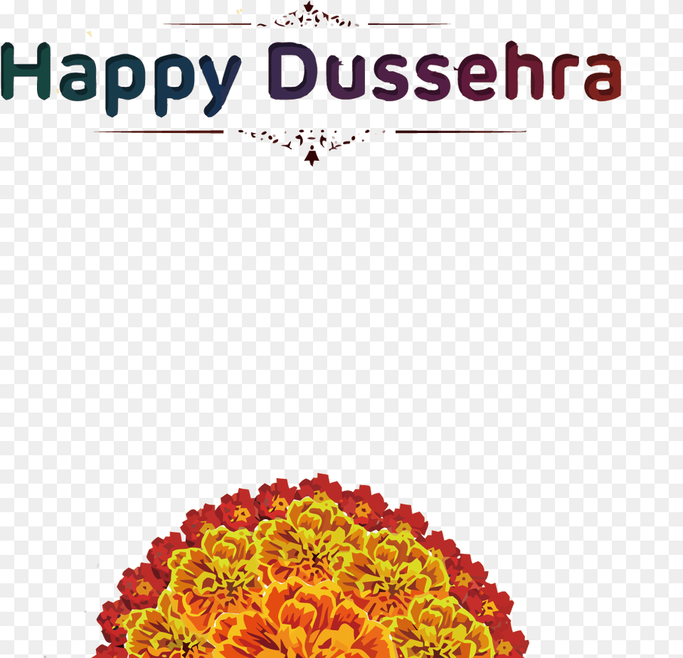 Happy Dussehra Picture Durga Mata Text, Art, Dahlia, Floral Design, Flower Png