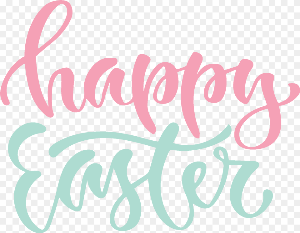 Happy Easter 3 Svg Cut File Write Happy Easter In Calligraphy, Handwriting, Text Free Png