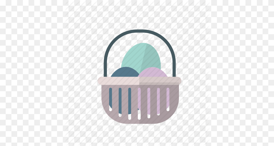 Happy Easter And Egg Style Flat Color, Basket, Furniture, Bed, Shopping Basket Png